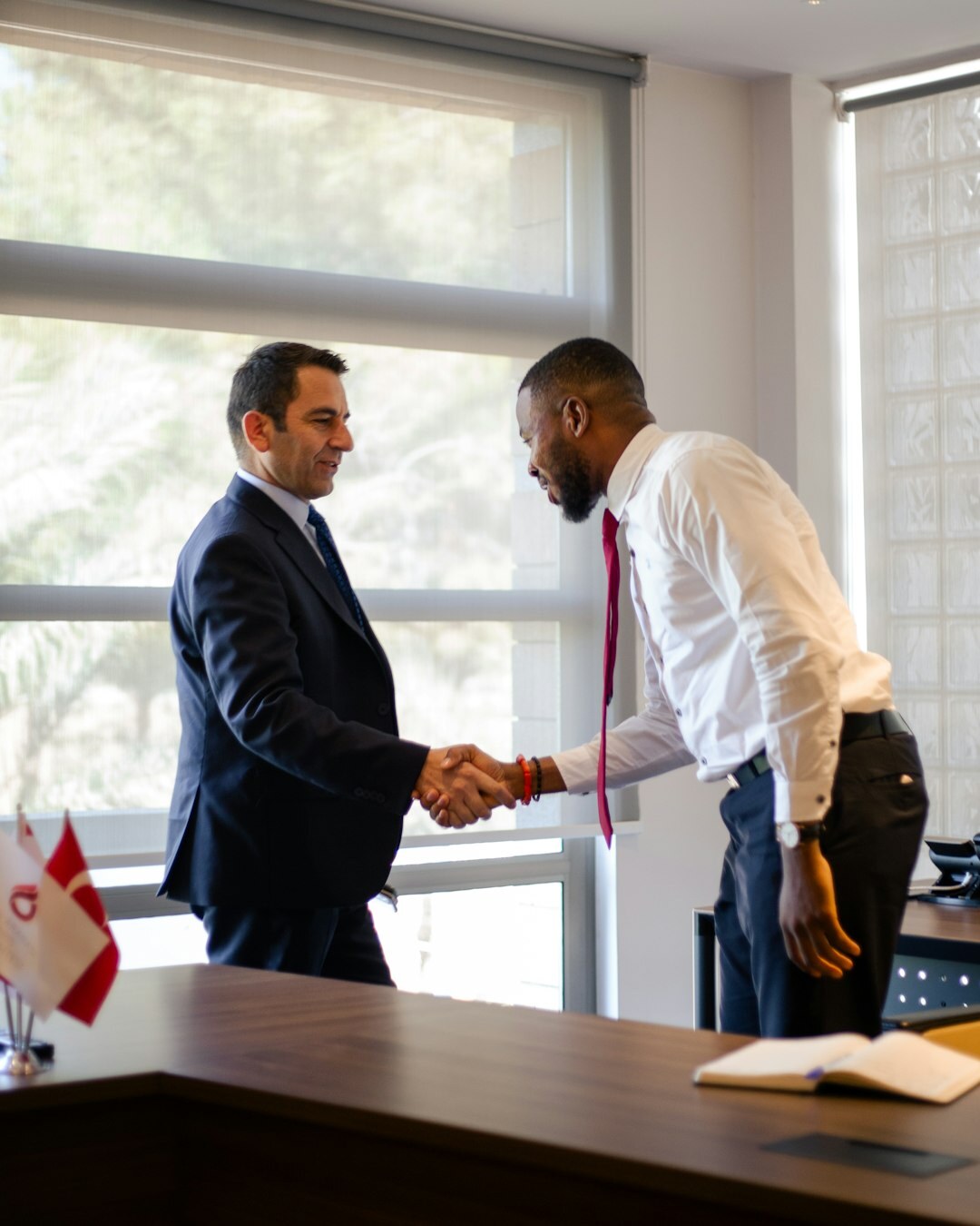 business professionals shaking hands