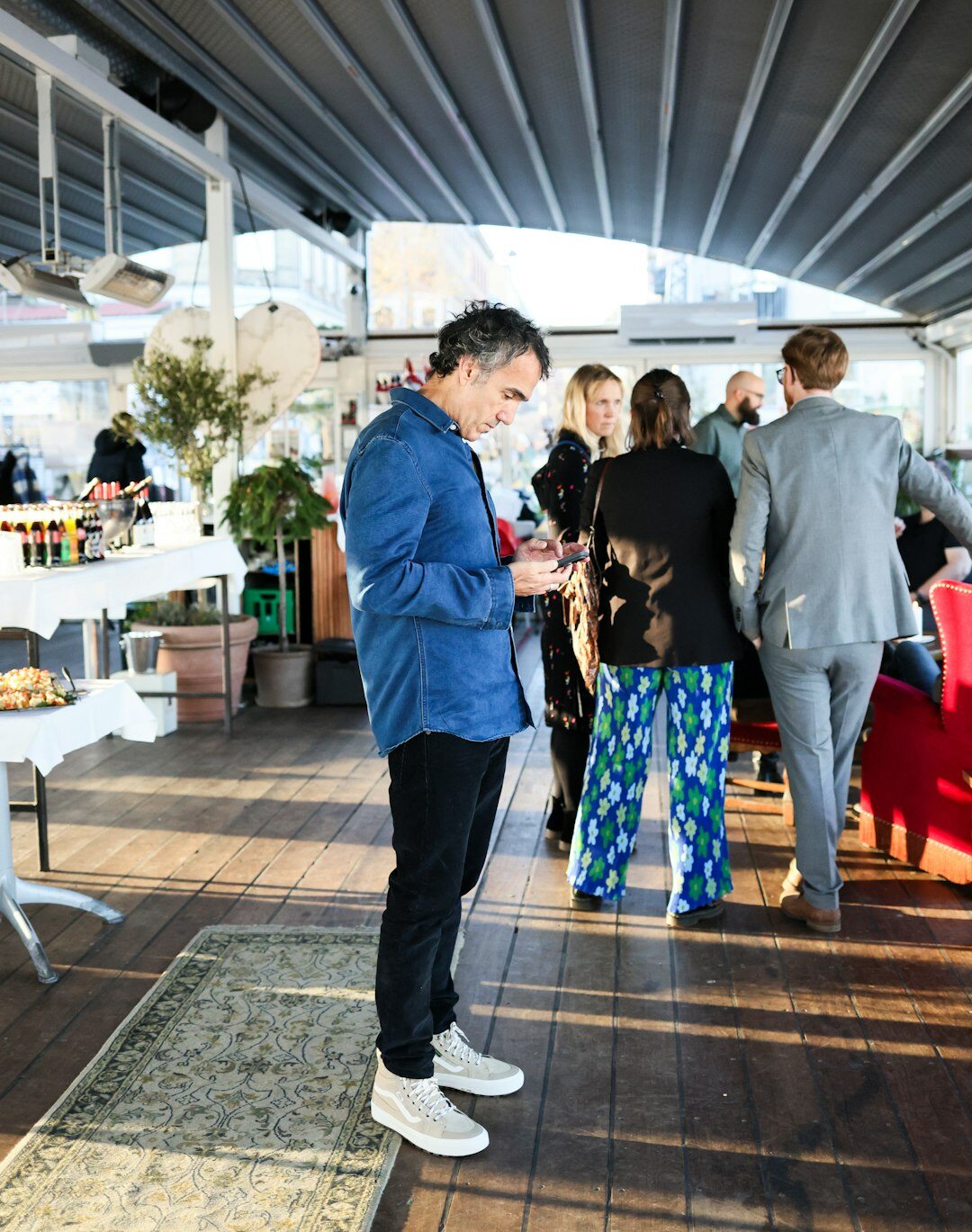 business people networking at event