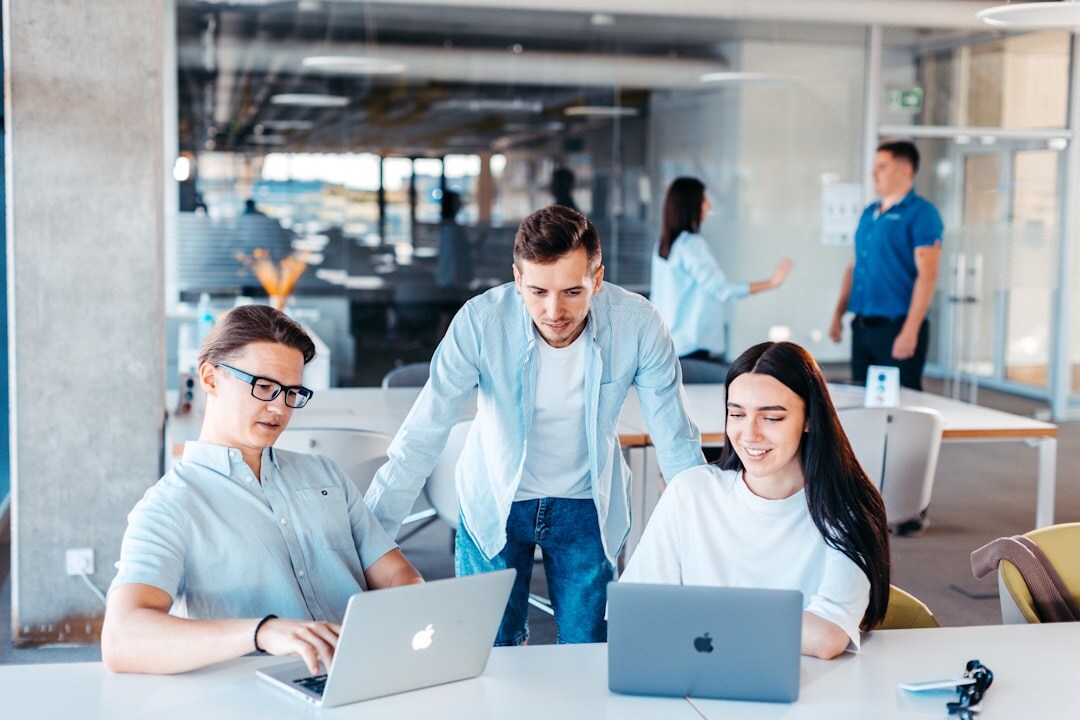 team collaboration in office