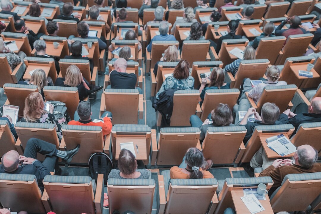 group of professionals at conference